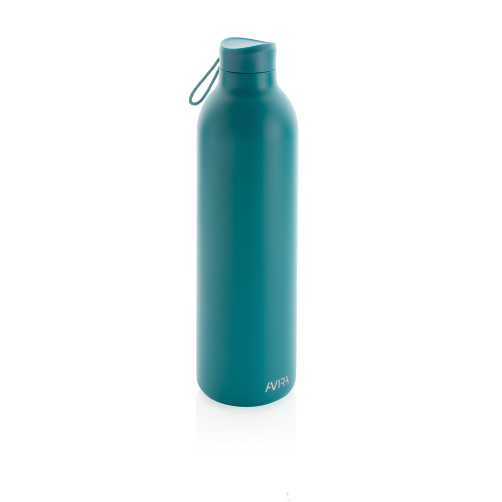 Avira Avior RCS gerecycled roestvrijstalen fles 1L - turquoise (± PMS 322c)